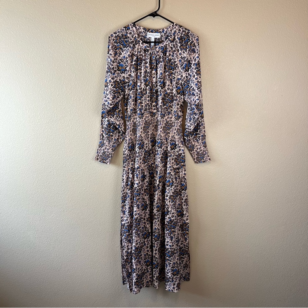 APIECE APART La Ventura shirred floral-print organic cotton-voile dress - Picture 4 of 14